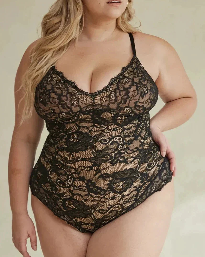Shaping Lace Shapewear Bodysuit