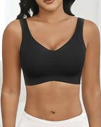 Women's Solid Color Four Rows Adjustable Wireless Bras