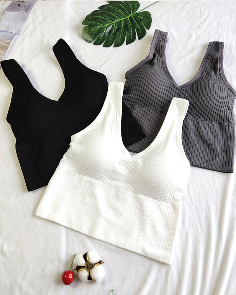 Women's Wireless Backless Longline Bra