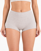 3-Pack Pure Cotton High Waist Tummy Control Antibacterial Elastic Boxer Briefs