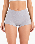 3-Pack Pure Cotton High Waist Tummy Control Antibacterial Elastic Boxer Briefs