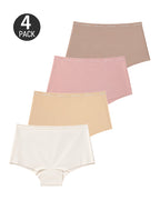 4-Pack High Waist Letter Print Seamless Breathable Panties