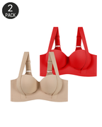 Wireless Seamless Push-Up Bra with Side Support