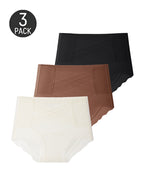 3-Pack High Waist Crossover Tummy Control Seamless Shaping Panties