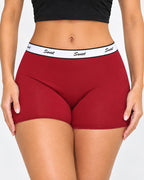 5-Pack Cotton Seamless Colorblock Letter Waistband Boxer Briefs