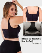 [2-Pack] Extra Firm High Compression Full Cup Push Up Bra - Black