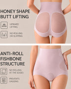 3-Pack Seamless High Waist Tummy Control Breathable Mesh Shaping Panties