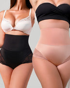 Floralshe® Lace-Trim Shaping Brief Panty
