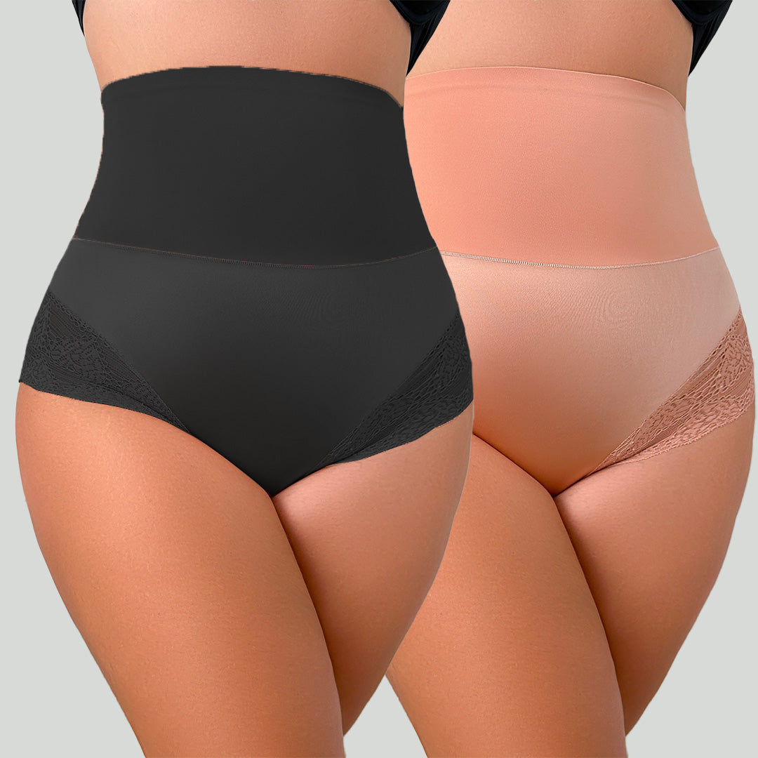 Floralshe® Lace-Trim Shaping Brief Panty