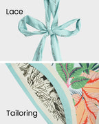 Reversible Tie-Strap Floral Print One-Piece Swimsuit