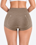 3-Pack Pure Cotton High Waist Tummy Control Antibacterial Elastic Boxer Briefs