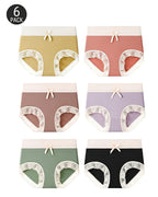 Multi-pack Pure Cotton Colorblock Lace-trimmed Seamless Panties