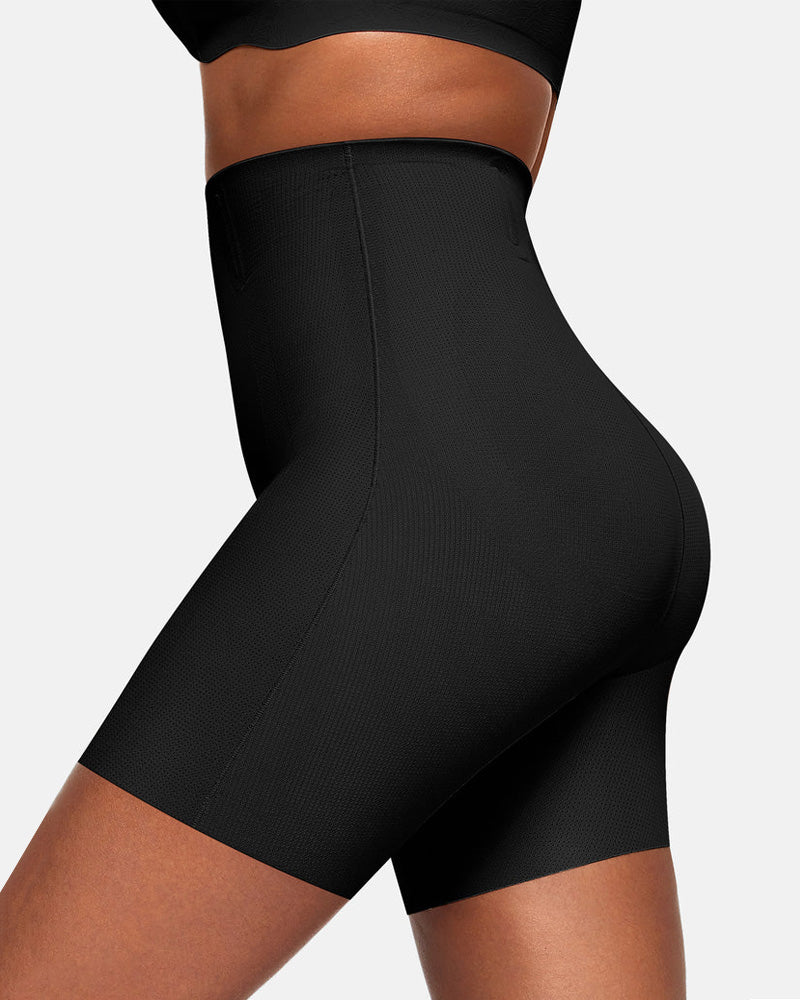 Women's High Waist Seamless Tummy Lifting Buttocks Breathable Shaping Shorts