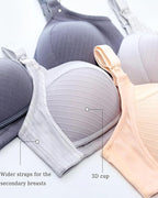 Women's Cotton Comfort Support Wire-Free Nursing Bra