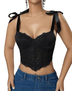 Women's Sexy Lace Floral Bodycon Tube Top