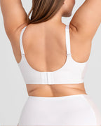 Women's V-Neck Mesh Gathered Seamless Comfortable Cross Bra