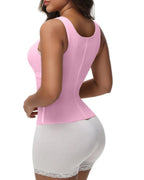 Women's Waist and Abdomen Shaping Tights Ultimate Latex Corset Vest With Bra