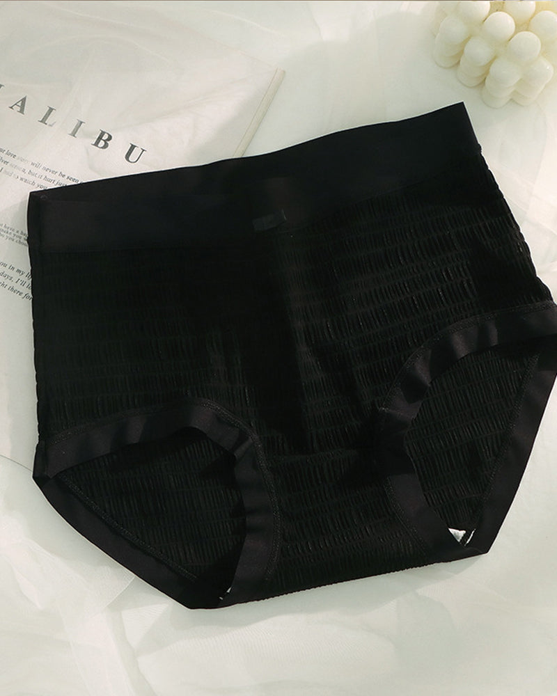 Summer Thin Quick-Drying Translucent Mesh Seamless Cotton Crotch Underwear