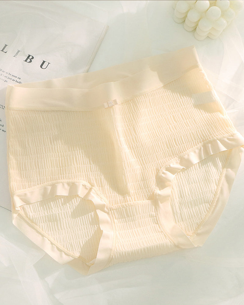 Summer Thin Quick-Drying Translucent Mesh Seamless Cotton Crotch Underwear