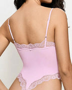 Women's Spaghetti Strap Lace Seamless Sexy Bodysuit and Jumpsuit