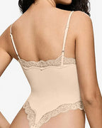Women's Spaghetti Strap Lace Seamless Sexy Bodysuit and Jumpsuit