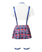 Sexy Fun Schoolgirl Role Play 4 Piece Lingerie Set