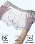 Men's Ice Silk Sexy Comfortable Thin Seamless Breathable Underwear