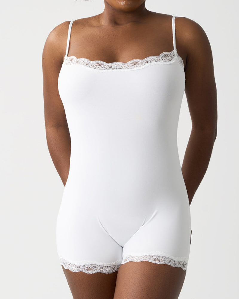 Women's Spaghetti Strap Lace Seamless Sexy Jumpsuit