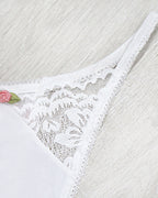 Sexy Lace Flower Stretch Thong