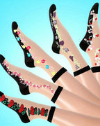 5-pack Women's Floral Jacquard Socks