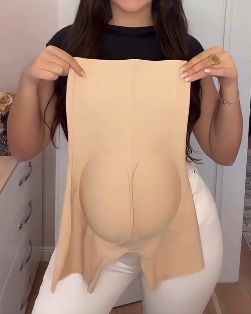 High-waisted Tummy-controlling Seamless Hip-lifting Body Shaping Shorts