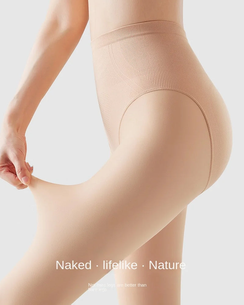 High-waisted Tummy-controlling Hip-lifting Stretch Leggings