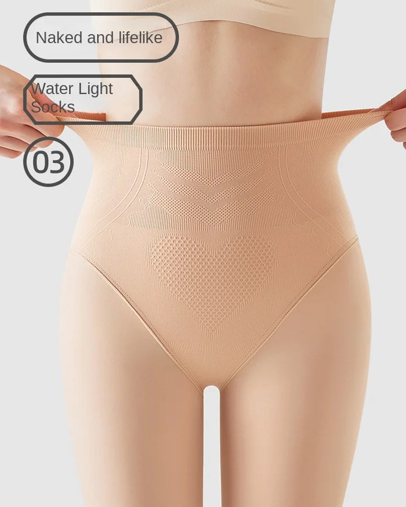 High-waisted Tummy-controlling Hip-lifting Stretch Leggings