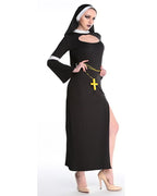 Halloween Black Priest Costume Maria Priest Nun Costume Role Play Costume Suit