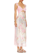 Sexy Floral Lace Cutout Bodycon Dress