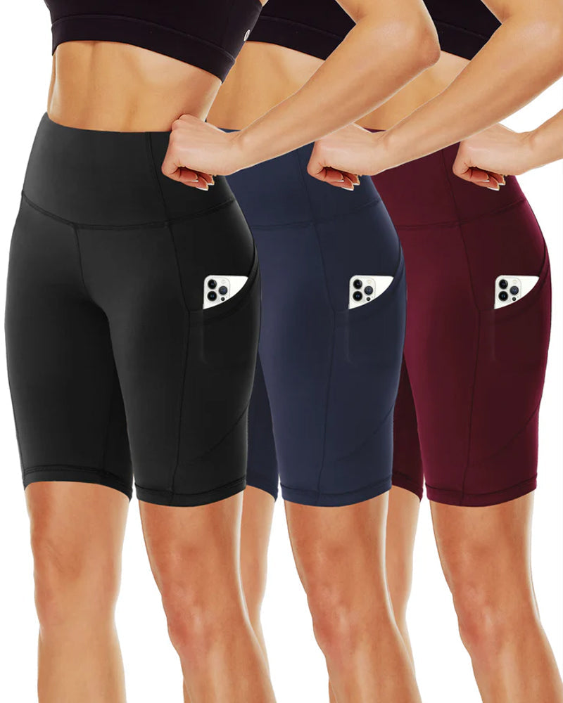 Women's Casual Sports Loose Cycling Shorts with Pockets