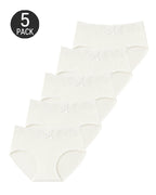 5-Pack Pure Cotton Breathable Lace Trim Panties