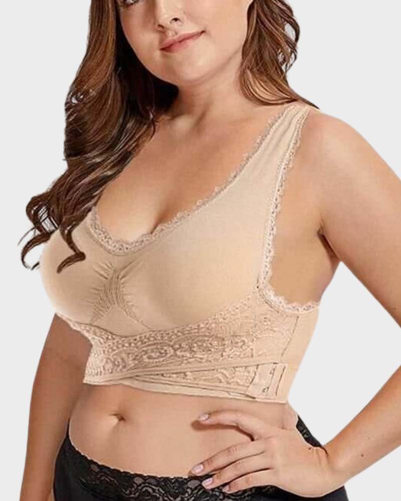 Floralshe® Breathable Comfort Push Up Lace Bra