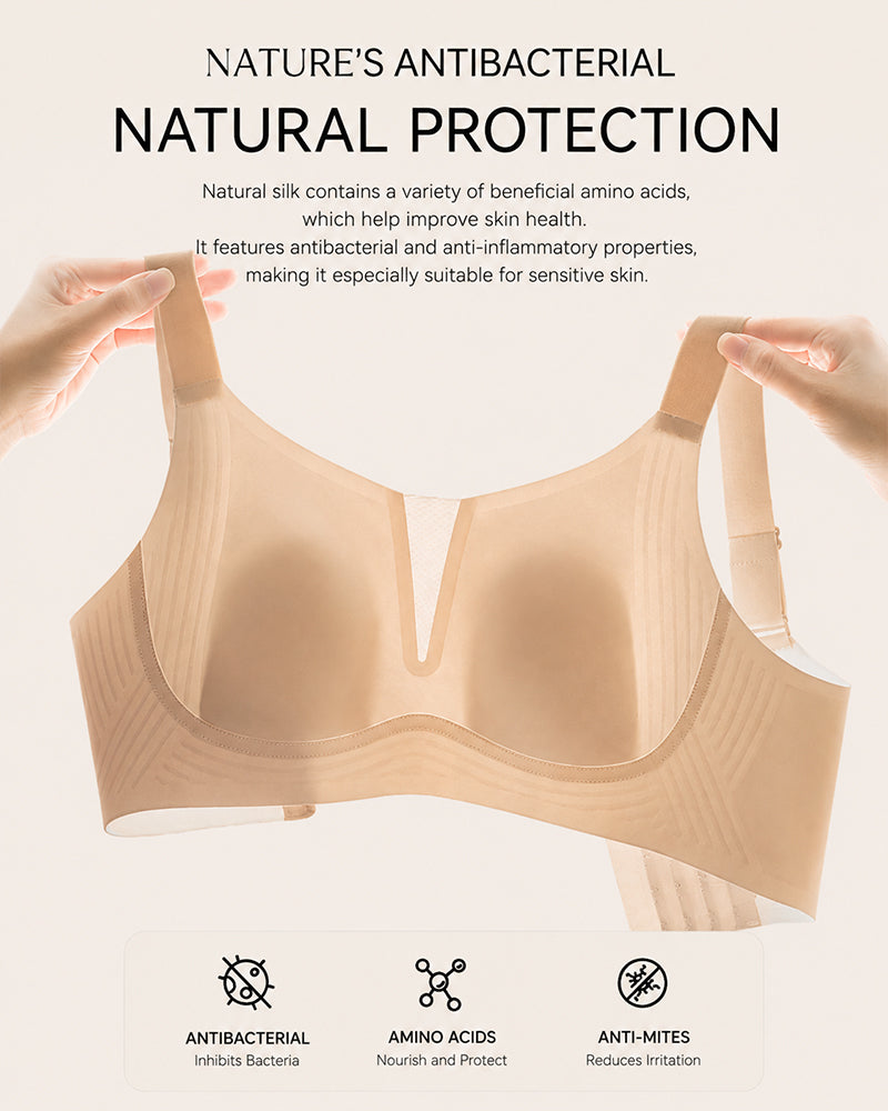 Plus-Size Seamless Comfortable Full-Cup Support Bra