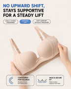 Deep V Seamless Comfortable Push-up Bra