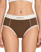 5-Pack Colorblock Ribbed Cotton Stretch Breathable Briefs
