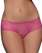 Women's Sexy See-Through Lace Elastic Breathable Open Crotch Thong