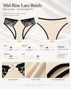 4/6-Pack Floral Lace Panties  Mixed Color Set