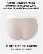 6-Pack Seamless Mid-Waist Cotton Antibacterial Panties