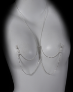 Sexy Rhinestone Metal Chain Nipple Clamps Body Chain