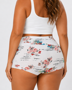 4-Pack Cotton Vintage Print Full-Coverage Panties