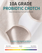 4-Pack Pure Cotton eamless Antibacterial Crotch Breathable Briefs