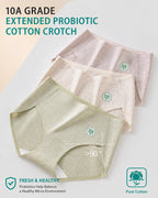 4-Pack Pure Cotton eamless Antibacterial Crotch Breathable Briefs