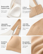 Plus-Size Seamless Comfortable Full-Cup Support Bra