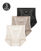 3-Pack Seamless Ice Silk High Waist Tummy Control Shaping Panties